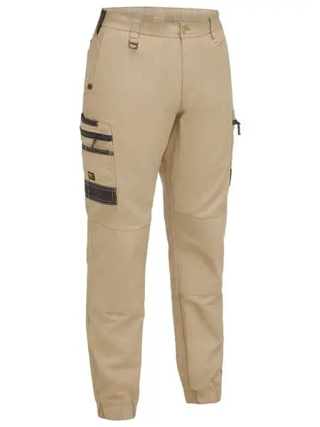 Bisley Flex & Move Elastic Waist Cargo Cuffed Work Pant BPC6238 Metro Workwear